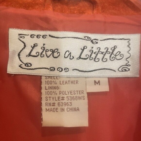 Live a Little Orange Suede Jacket – MEDIUM - Picture 3 of 7